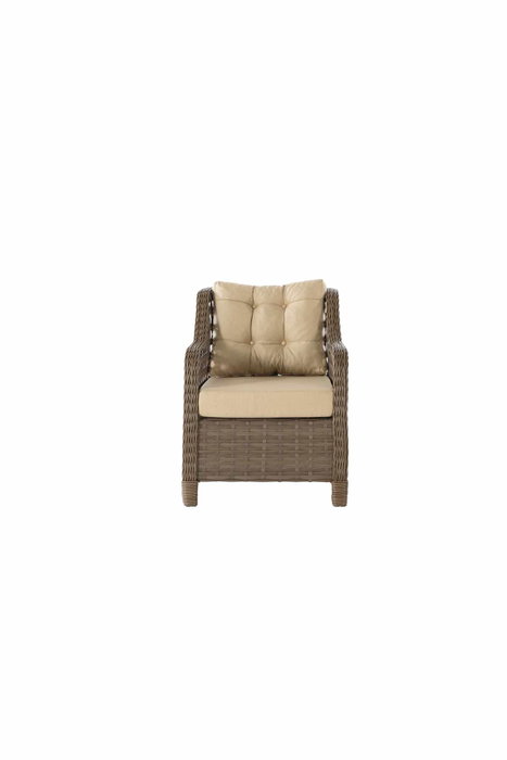 Hanah Home Conjunto de Jardín Rondi Crema y Marrón